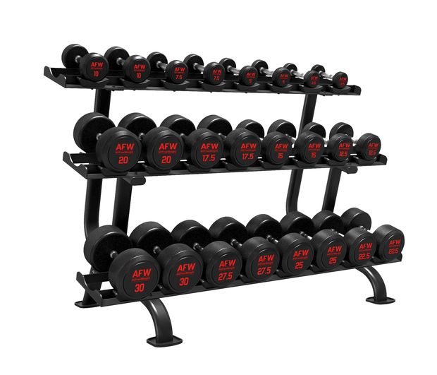 105025 – Rack Mancuernas 3 baldas 12 pares