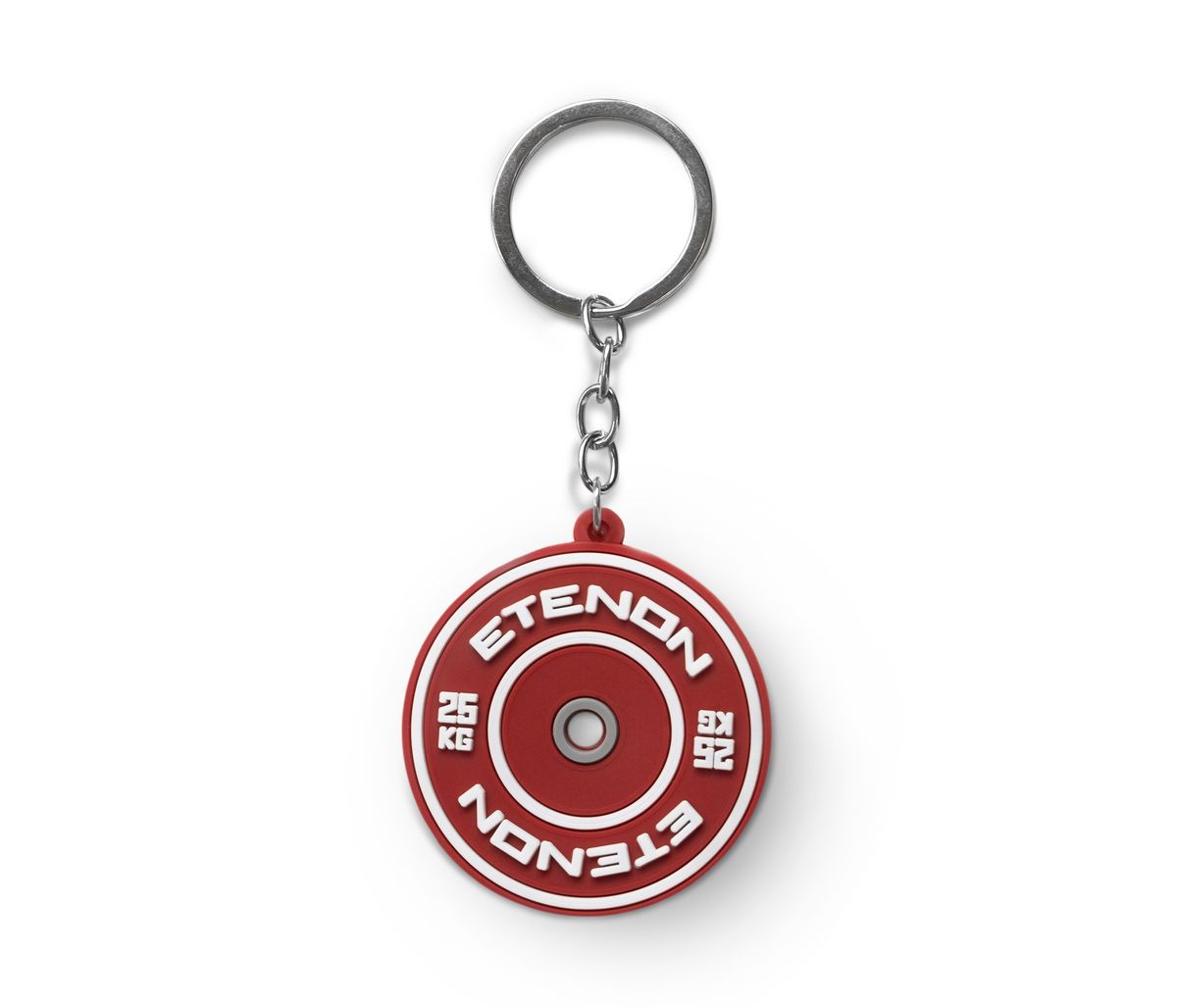 Red bumper disc keychain 50 mm Etenon Etenon Fitness
