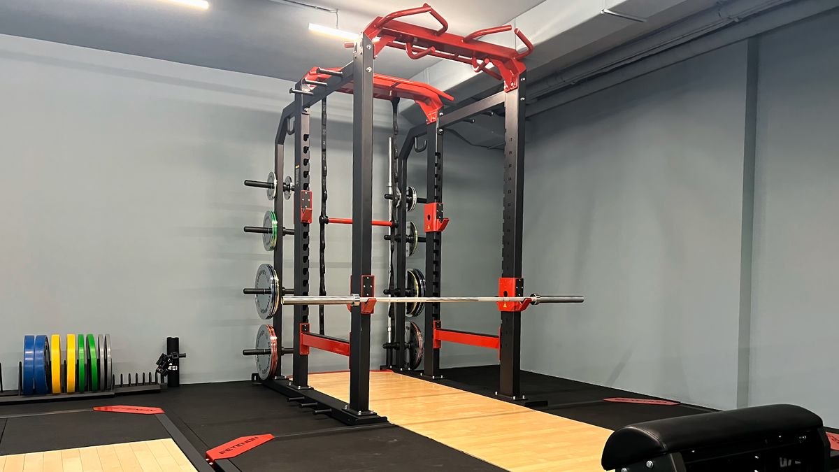 Cage De Musculation Réglable Capacité 1000 Lbs - Support Squat Et Tractions