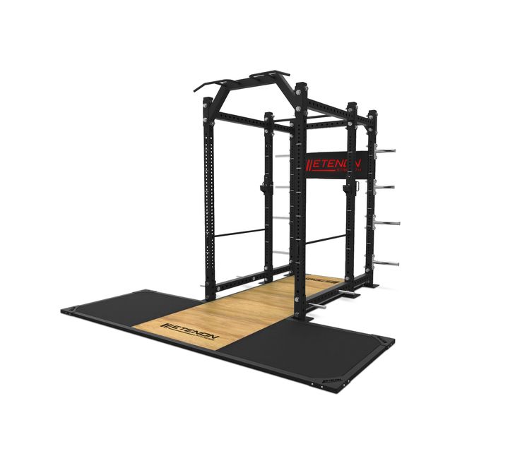 Cage De Puissance WINNOW – Réglable En Hauteur (21 Positions), Barre Incurvée, Squat Rack Pour Home Gym